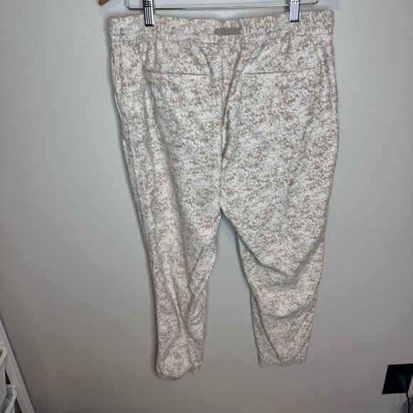 Athleta Pebbles Texture Abalon Tan White Farallon Jogger Sweatpant 988044 - Picture 10 of 16